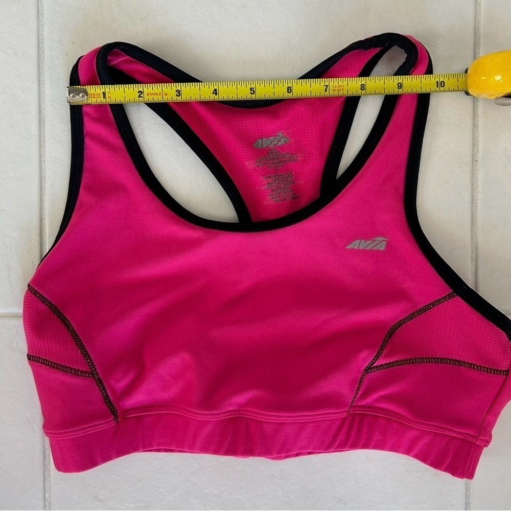 Avia Women's Vibrant Hot Pink Racerback Sports Bra High-Impact Size Medium - Picture 2 of 4